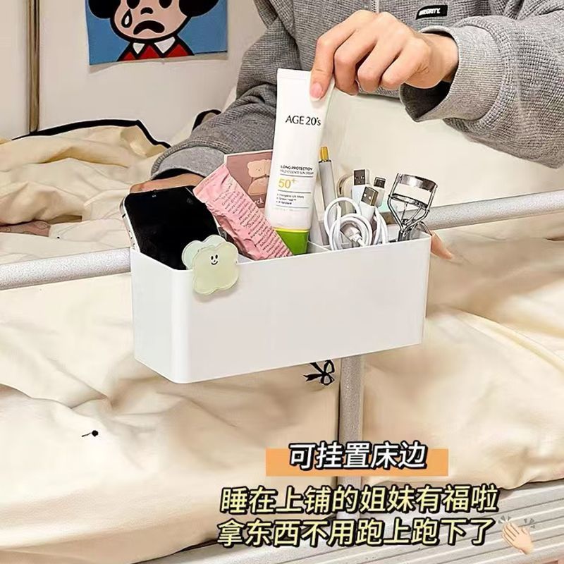 课桌侧边悬挂收纳夹学生教室笔筒置物架桌边书包挂钩桌面收纳盒