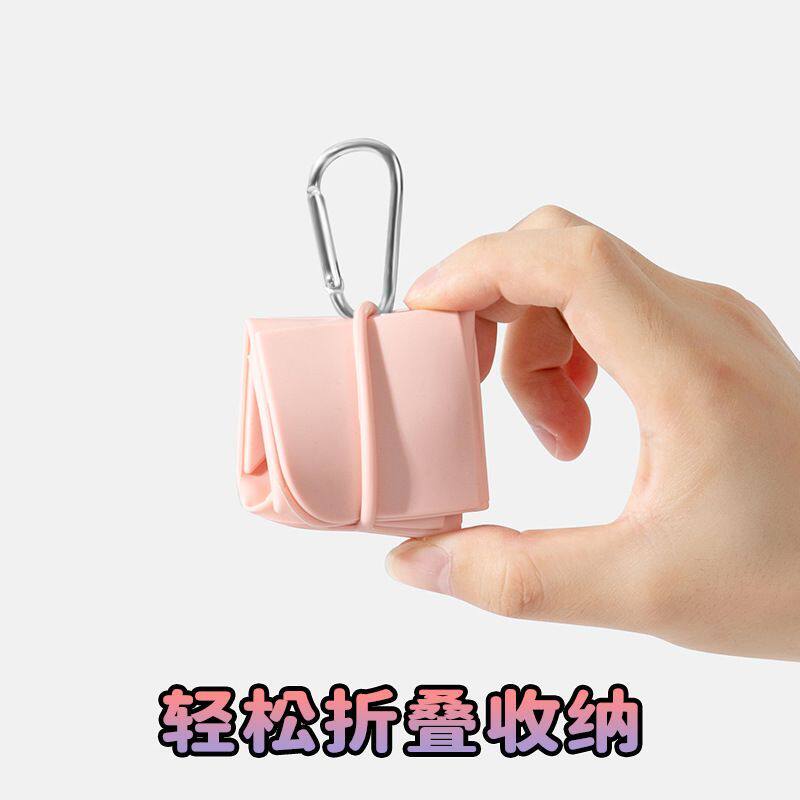 宠物外出随行碗猫狗折叠碗硅胶便携式户外喝水狗狗食盆猫碗露营碗