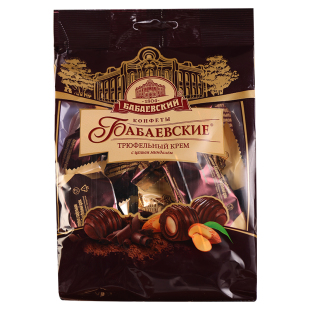 俄罗斯进口芭味富松露形整颗扁桃仁纯可可脂巧克力糖果喜糖年货