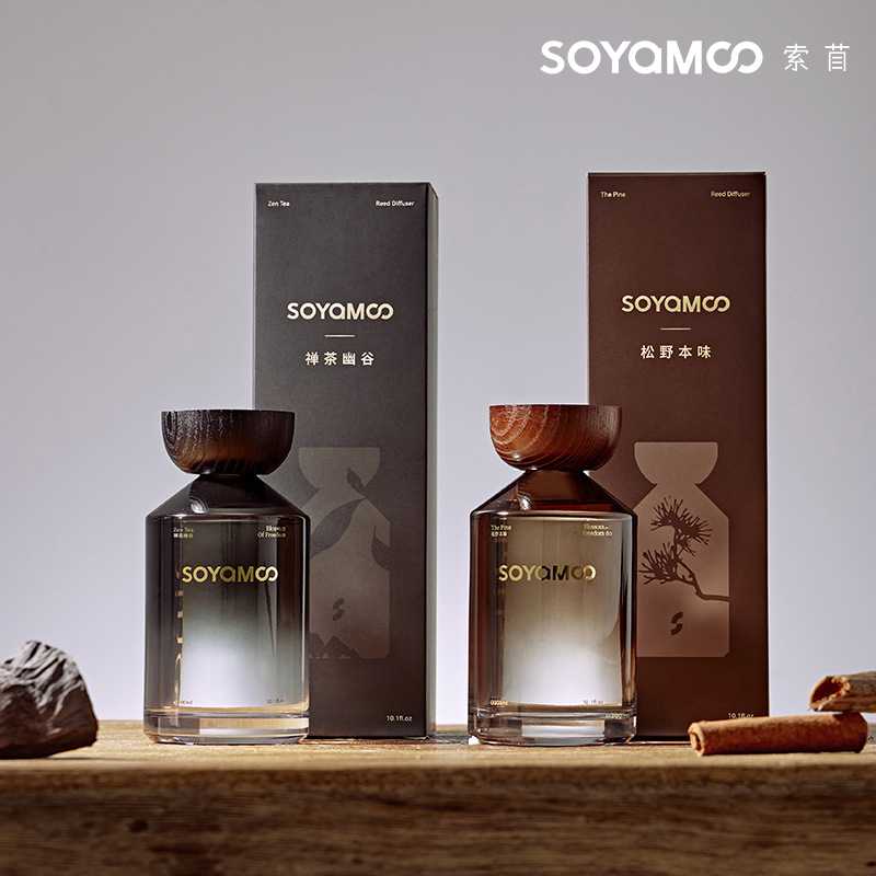 索苜Soyamoo无火香薰扩香居家酒店香氛高级感民宿藤条香薰伴手礼