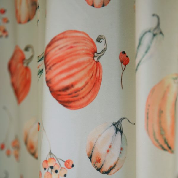 Moa风南瓜奶油清新vi治ms莫奈姆 an棉愈窗帘定制绒e轻奢遮光绿