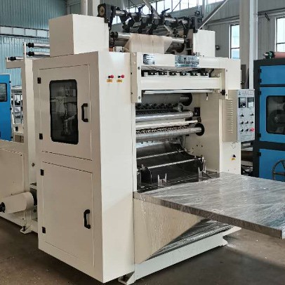 面巾纸折叠机   全自动盒抽纸加工设备   抽纸机