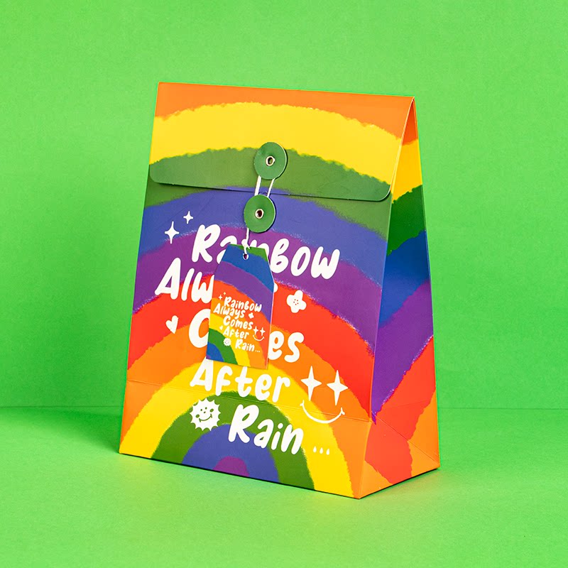 JINSAN《雨后彩虹》生日礼袋情人节礼物袋小礼品包装袋儿童袋子