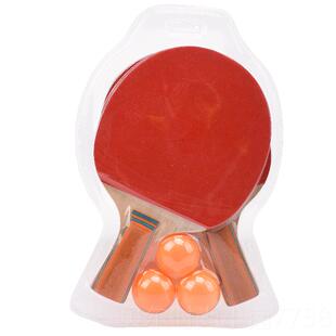 新款拍童战甲乒乓球拍6652长柄横拍 6656短柄拍直 乒乒板儿学生双