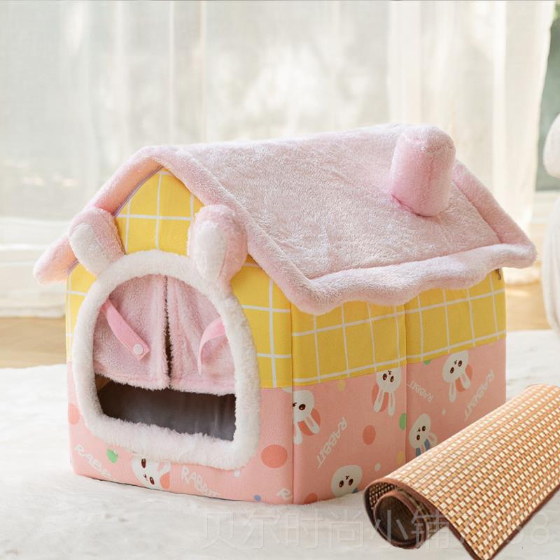 新款宠猫窝四季通用冬季保暖封闭式猫床屋猫猫房子幼猫猫别墅物神