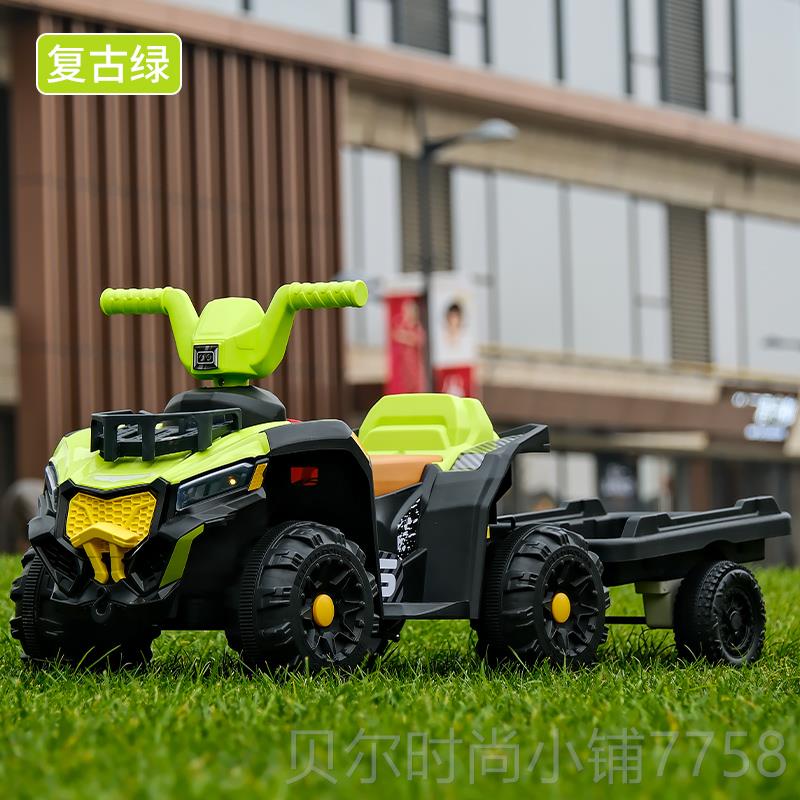 新款儿童电动车四轮沙滩越车野1-4岁女宝宝可坐人动汽电车充电童