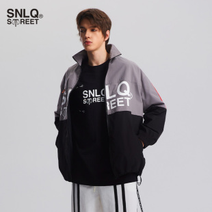 SNLQ street夹克外套男女同款 宽松休闲运动冲锋衣 高瀚宇同款