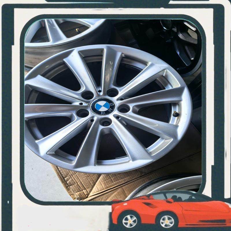 议价17寸宝马523原厂拆车轮毂，没有变形没有开裂，表面油漆