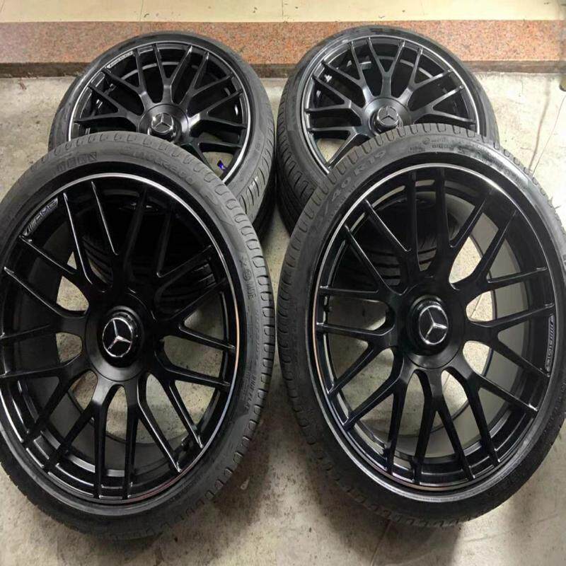 议价19寸奔驰C63S黑色 德国锻造  原装 AMG 毂轮毂