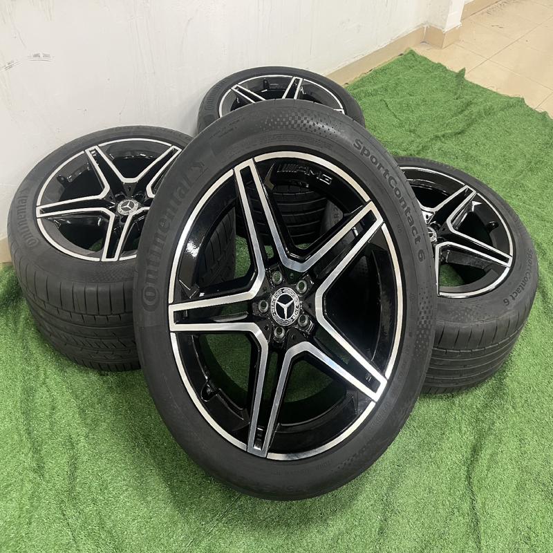 议价21寸奔驰GLS450原厂拆车原装轮毂带胎一套
