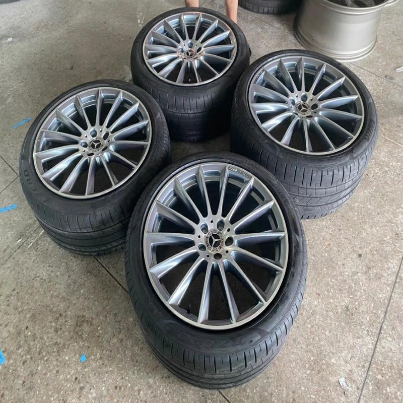 议价出个人闲置20寸奔驰S450原厂正品拆车轮毂带胎一套，轮