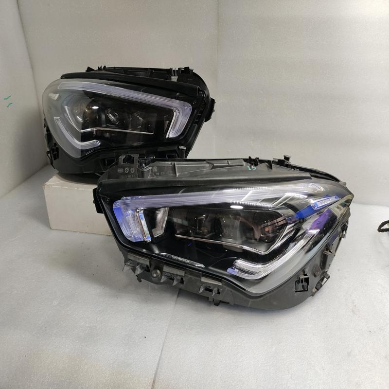 议价21-23年款奔驰CLA118大灯总成 高配LED大灯，