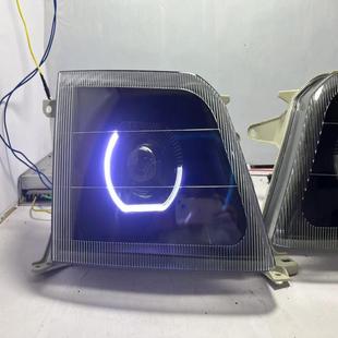 议价霸道3400大灯改装LED双光透镜u型天使眼日行灯总成一