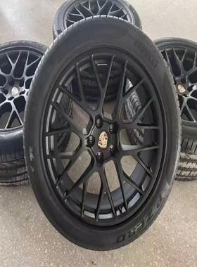 议价20寸保时捷玛卡Macan黑色鸟巢轮毂带胎一套