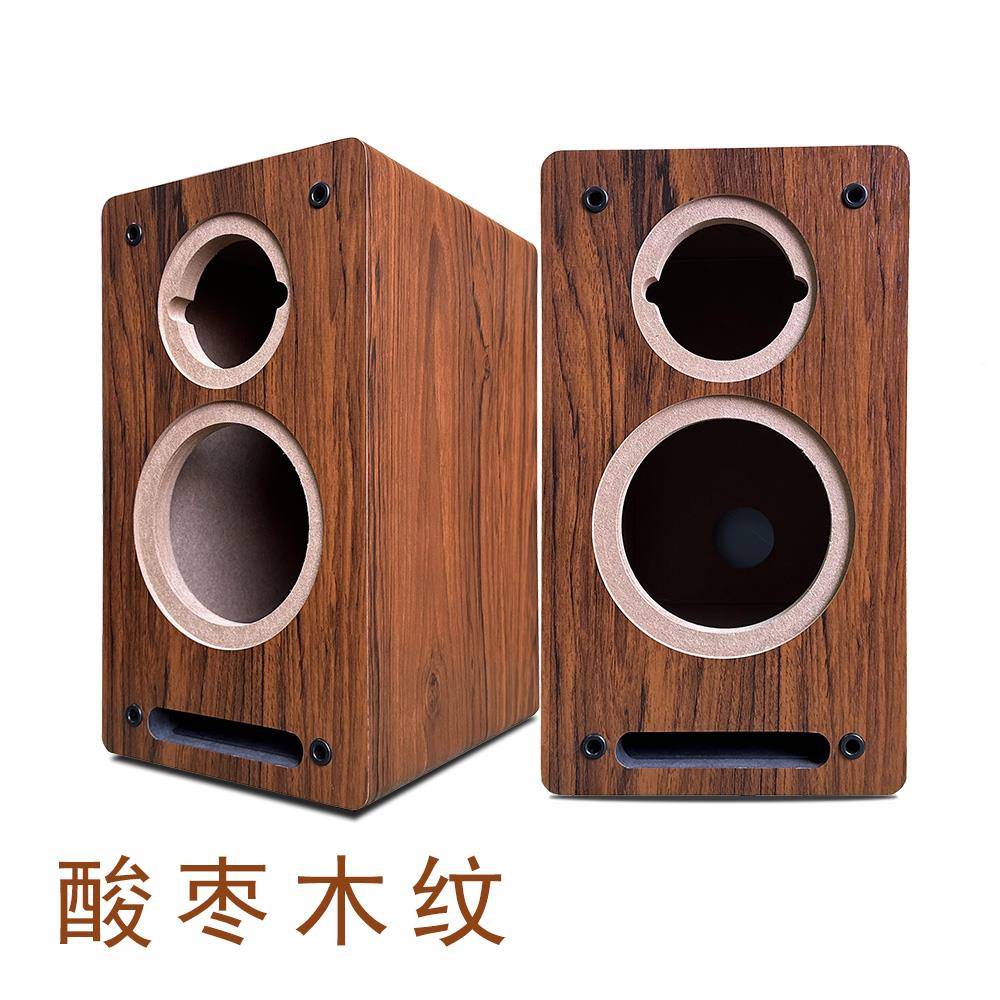 体5可.寸55481低音音寸高空箱书木箱质箱壳分频喇叭5无4源二架改