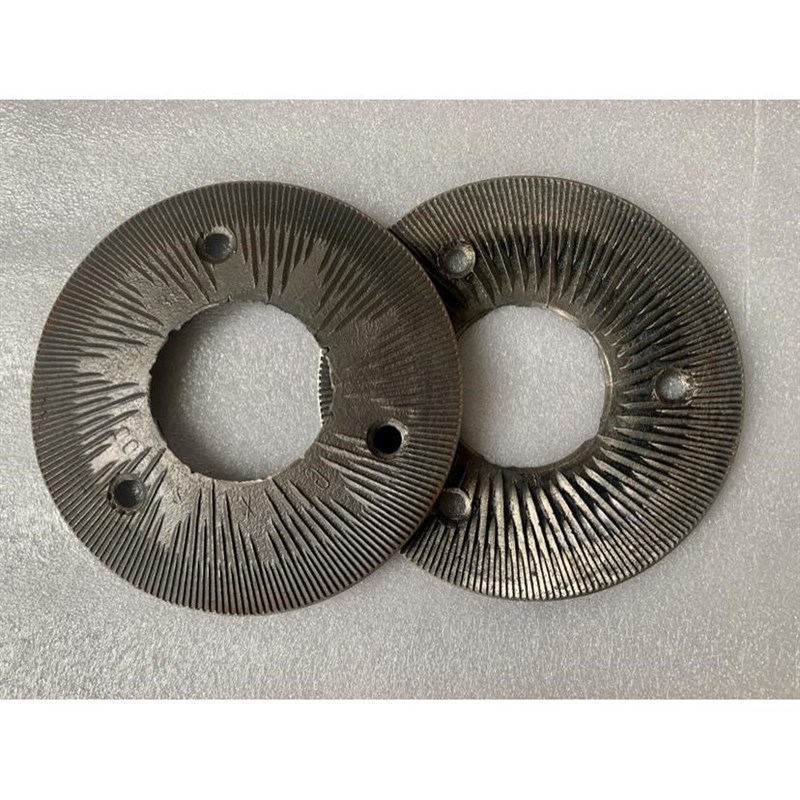 高翔200磨粉机180型20z0型磨片精品铁磨片(圆螺丝孔)2片