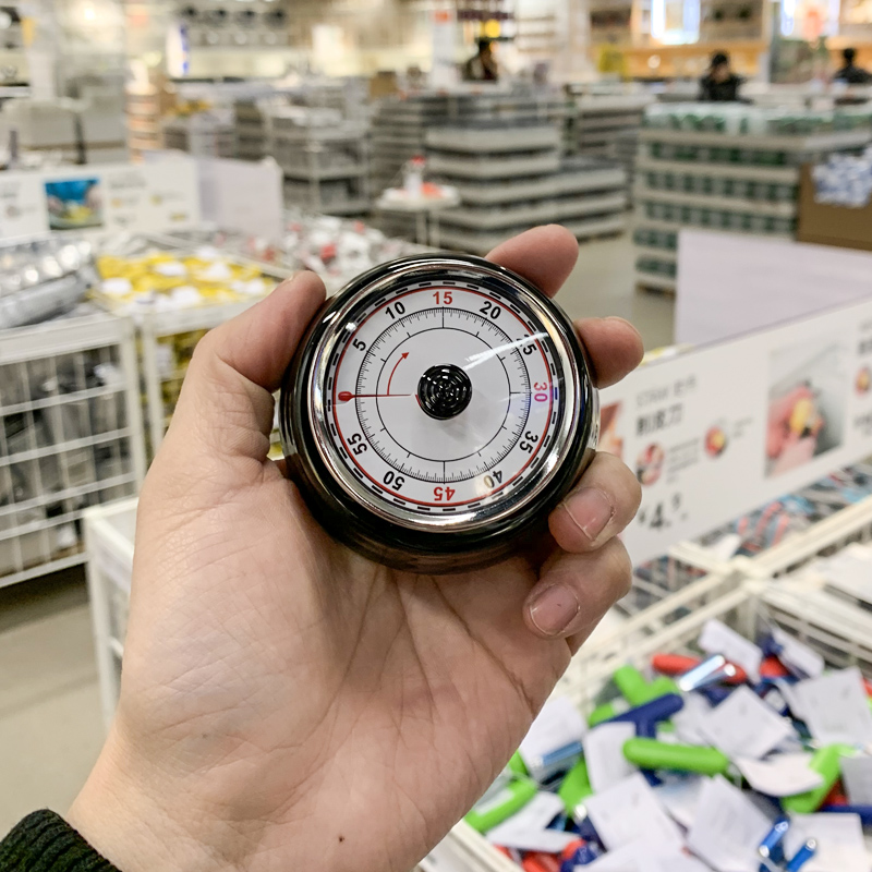 【老板自留款漂亮】日本金属飞机头磁力吸铁厨房T计时器磁贴冰箱