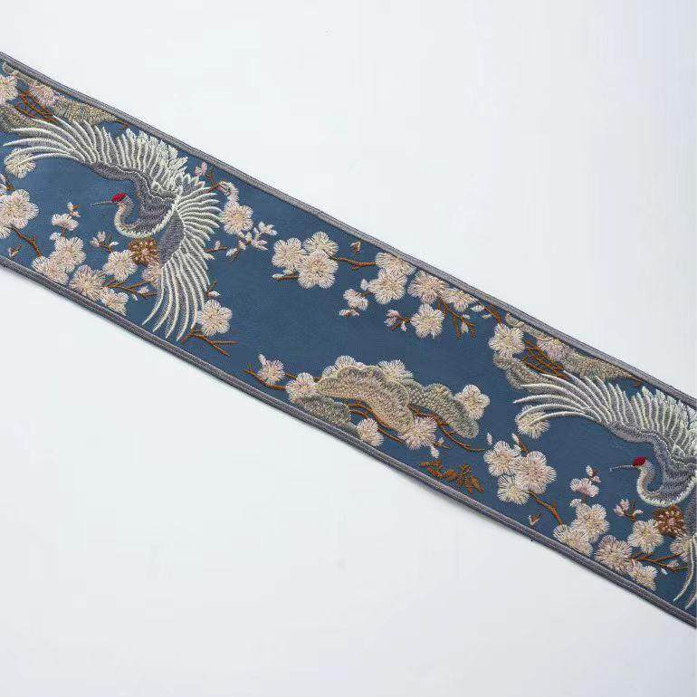 新中式仙鹤刺绣花边辅料汉服戏服霞披襦裙齐腰带抱枕坐垫窗帘配饰,纺织面料/辅料/配套,服装松紧带,淘宝优惠券,粉丝福利购,淘宝优惠卷