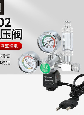 ZRDR CO2 二氧化碳减压阀双表电磁阀钢瓶调节阀二氧化碳钢瓶阀门