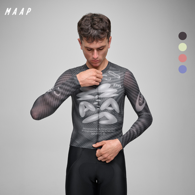 MAAP 男士 Spectrum系列户外长袖骑行服紧身排汗透气舒弹运动上衣