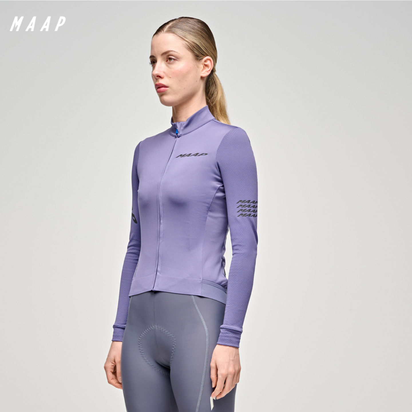 【秋冬新品】MAAP 女士 Emerge LS Jersey 加绒长袖骑行服 苍鹭紫