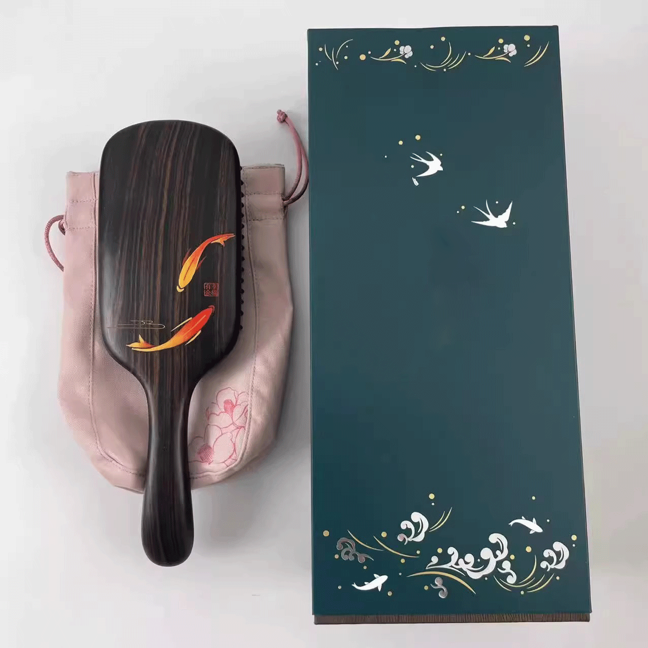 生日礼物黑檀护发梳谭木匠