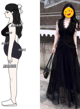 胖东来夏季贵气感御姐穿搭轻奢高级感女人味社会黑色蕾丝连衣