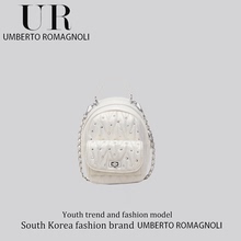 UR轻便高颜值小双肩包小型女生出游小背包小香风菱格链条包通勤包
