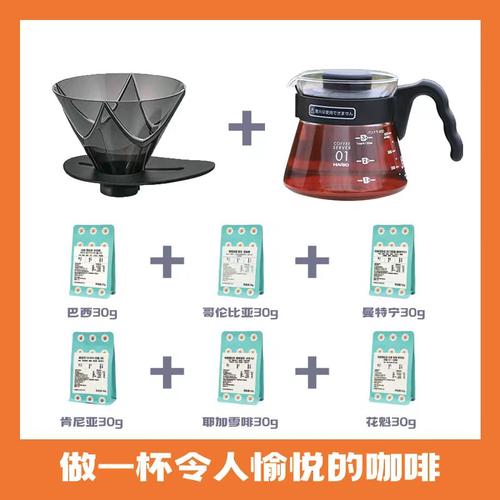 体验套装便携滤杯分享壶咖啡豆