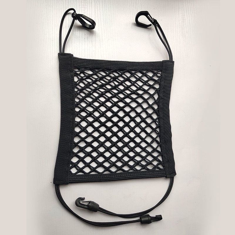 电动车摩托车车载头盔储物网兜后备箱多功能收纳置物弹力网袋