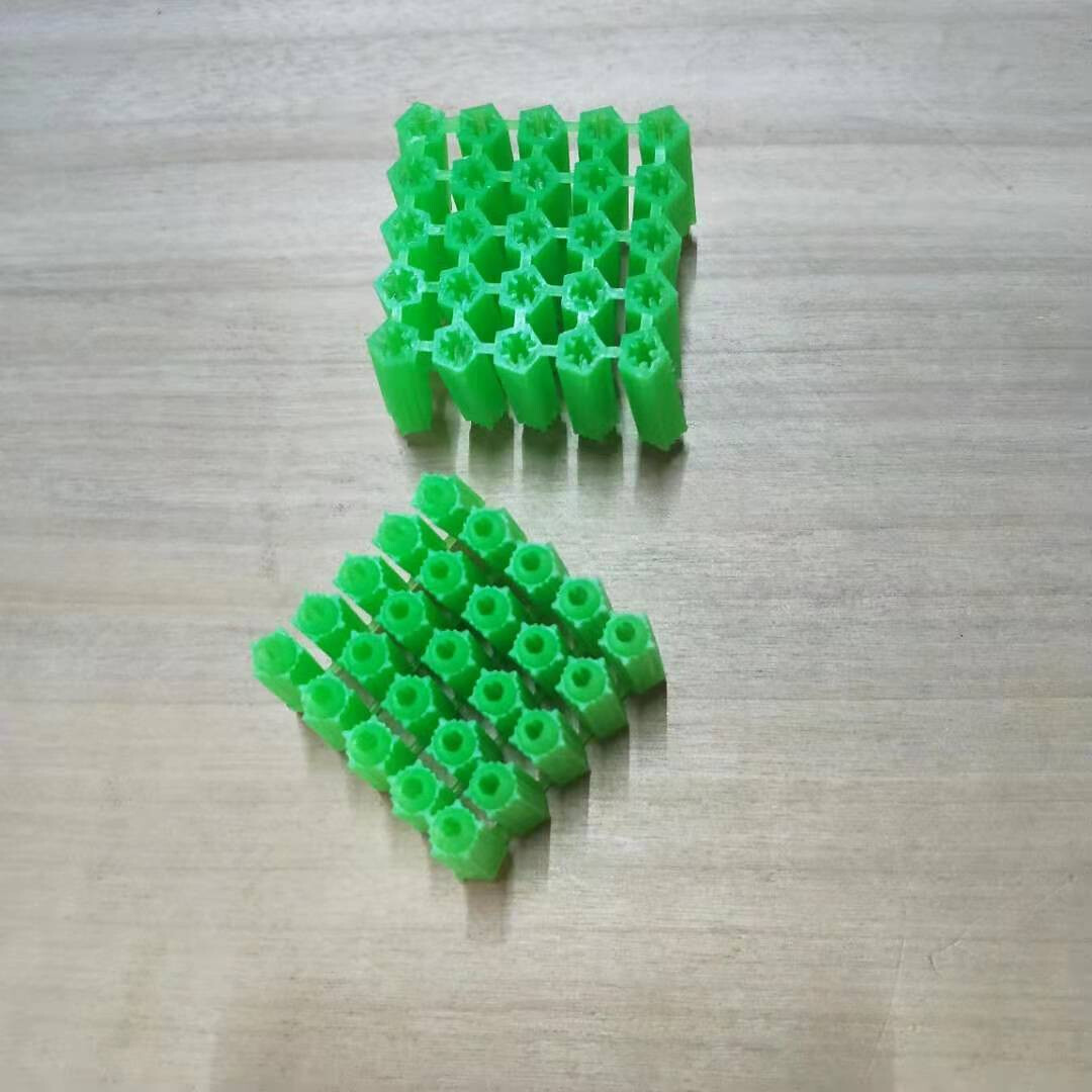 全新料塑料膨胀管6mm8mm绿色盒装塑料胀塞螺丝墙塞6个塑料膨胀管