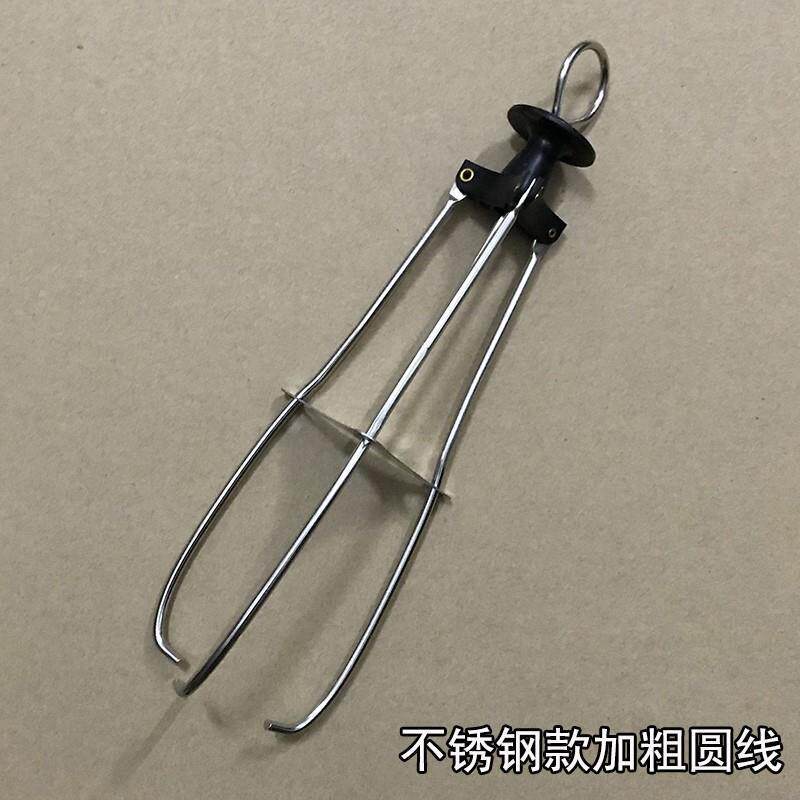 家用厨房多功能三脚不锈钢三爪夹子蒸锅提盘器盘子三角工具防烫