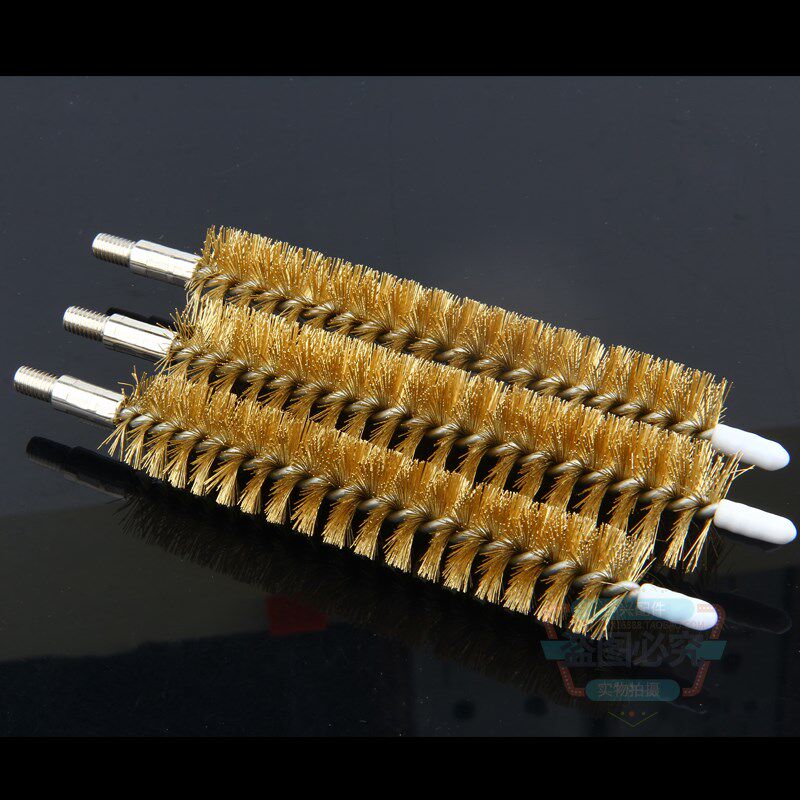 新品中央空调冷凝器管道铜丝刷通炮刷纯铜L刷子铜管清洗刷水冷机