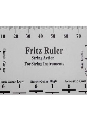 极速2021 Fritz Ruler Gusitar String Action Gauge Ruler Strin