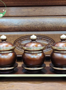 极速供佛水杯纯铜家用供财神水杯关公贡酒杯贡水杯佛Y堂佛前供杯