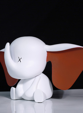 极速新款现代简约样板间摆件软装饰品客厅飞象树T脂大理石高端工