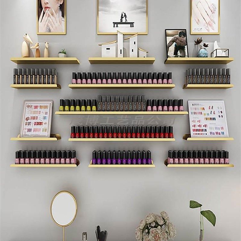 极速美甲墙上置物架壁挂墙指甲油胶架子展K示架化妆品架隔板展示,商业/办公家具,化妆品货架,淘宝优惠券,粉丝福利购,淘宝优惠卷