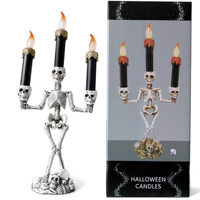 新品Halloweehn candlestick ghost festival decoration props s