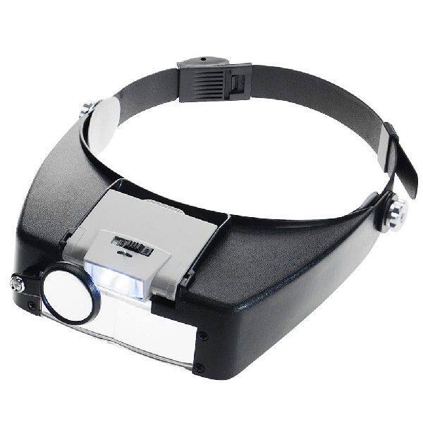 新品Adjustagble Jewelers Head Headband Lamp Magnifier