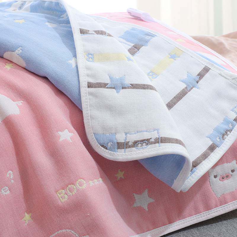 极速婴儿枕套25乘40纯棉枕巾单人30乘50全棉六层纱布儿童.枕头套4