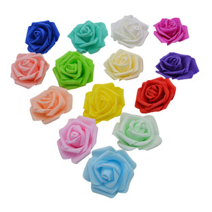 极速20Pcs 6cm iBig PE Foam Roses Artificial Flower Heads For