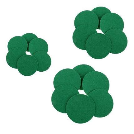 极速Air Hockey Table Pushers Felt Pads, SPet of 6, Green,