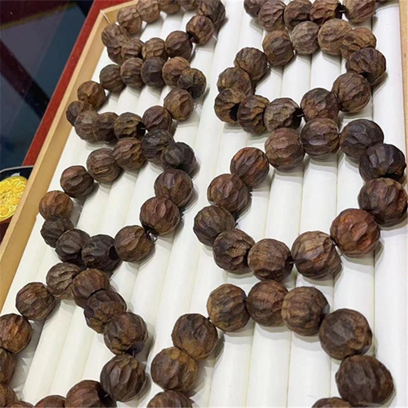 极速沉香锤纹珠大手u串 20mm TY1155