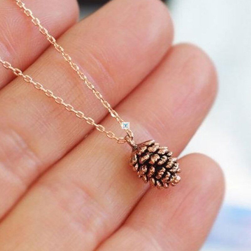 极速New Simple Pine Nut Plant Specimen PKendant Necklace Pen