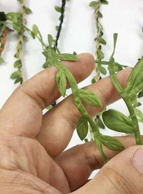 极速绿色森林系藤条麻绳叶子绳子装饰包管子材料 1X0米一卷家装