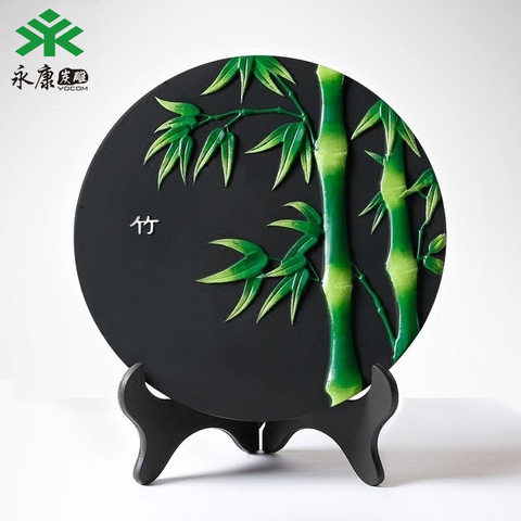 极速创意礼品礼品梅兰竹菊t工艺礼品摆饰活性炭雕刻画实用小商品