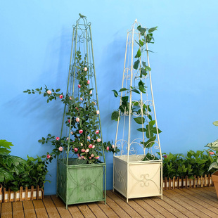极速户外阳台花盘支架o置物架固定架子月季铁线莲专用架盆栽绿植
