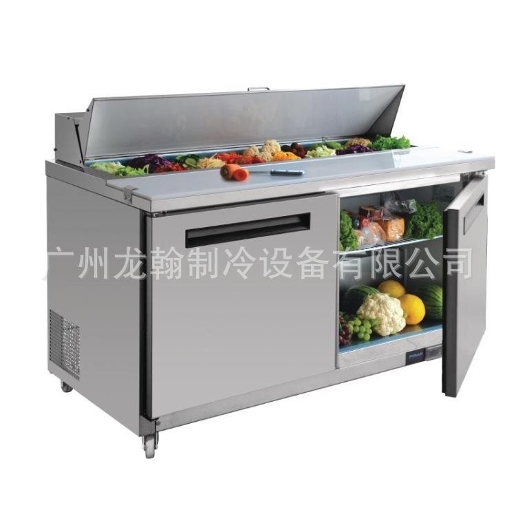 美式披萨冷藏工作台西餐沙拉保鲜柜比萨撒料操作台沙拉台冷柜