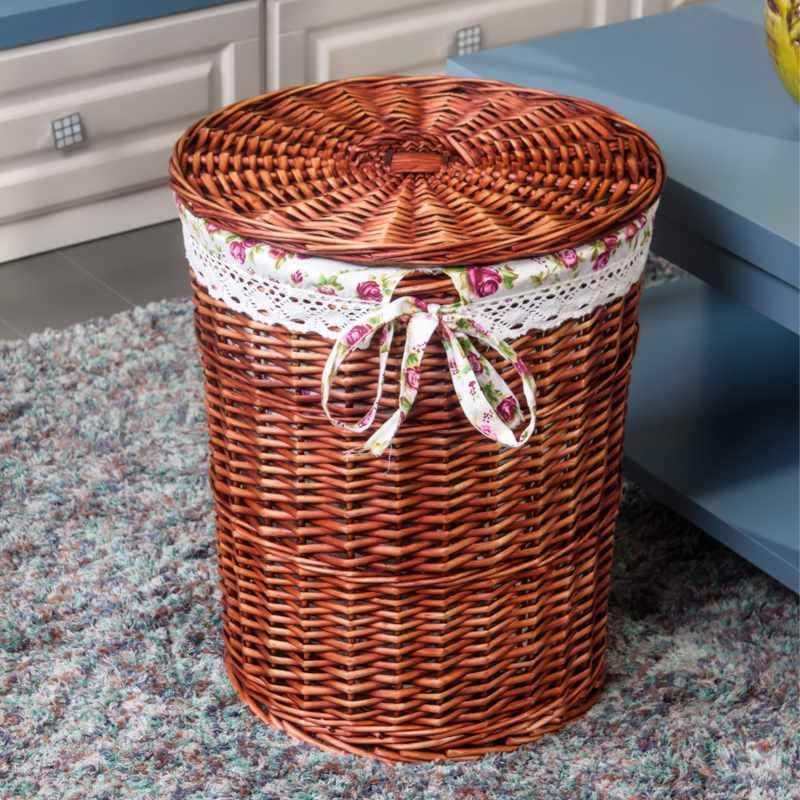 藤编脏衣篮放衣服的收纳筐家用脏衣篓柳编洗衣篮火锅店衣服收纳骏,收纳整理,烫衣板及配件,淘宝优惠券,粉丝福利购,淘宝优惠卷