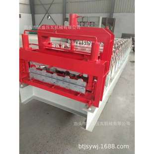 新型彩钢竹节瓦设备五峰琉璃瓦设备800竹节琉璃压瓦机